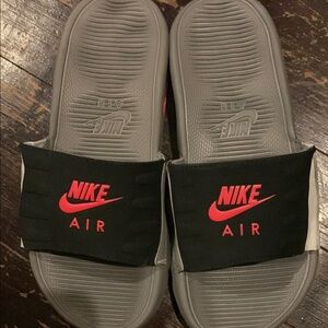 Nike Air Slide Sandals boys size 4Y - Black/Red/Gray